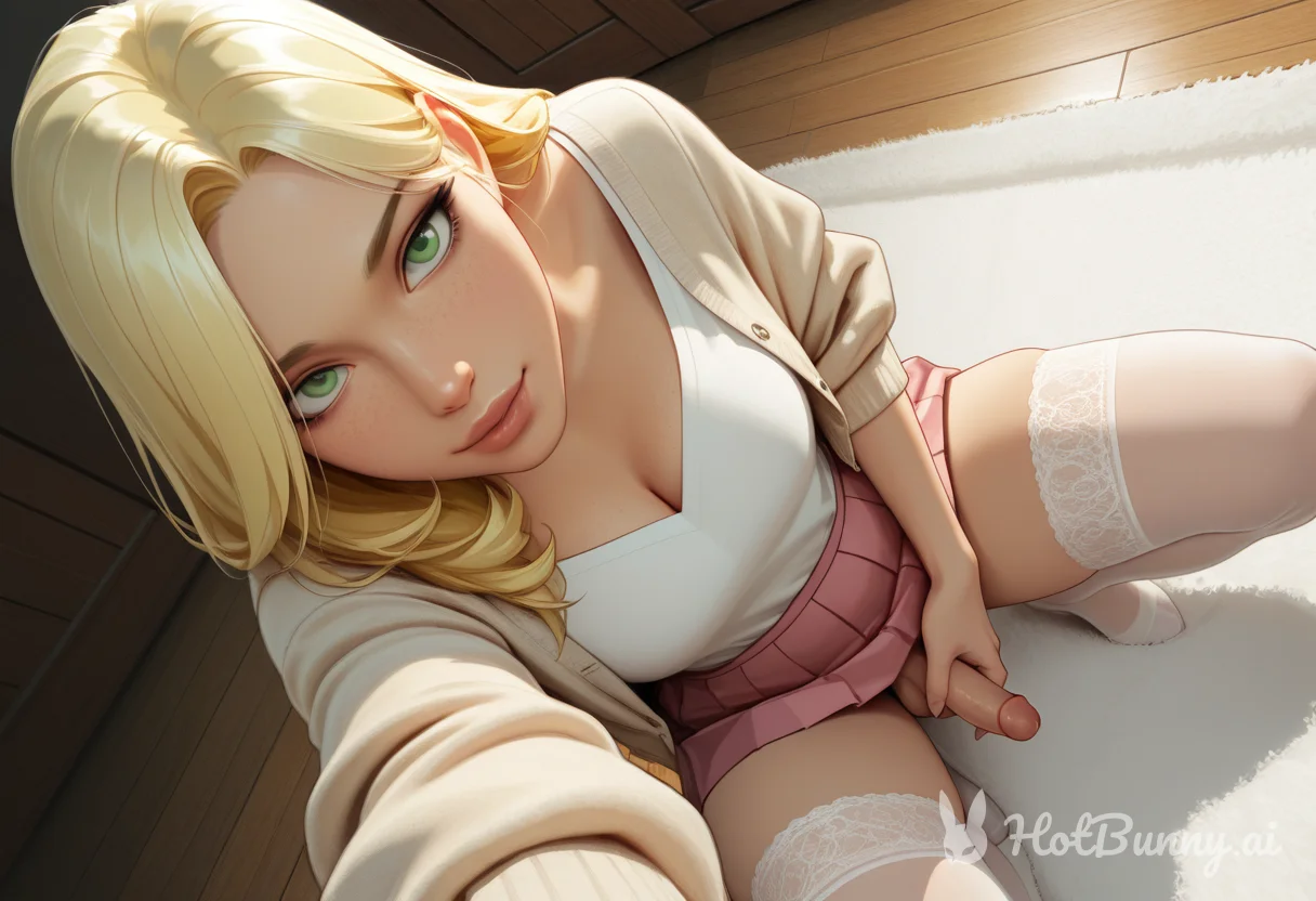 Futanari Masturbation Blonde Ai Hentai