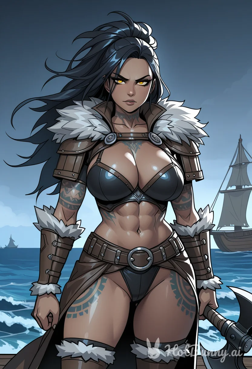 Ebony Muscle Girl Ai Hentai