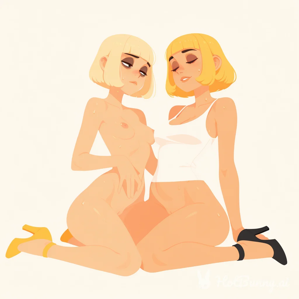Lesbian Blonde Ai Hentai