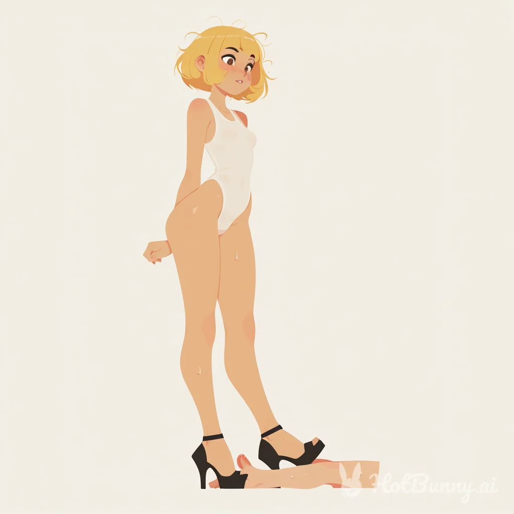 Footjob Swimsuit Blonde Ai Hentai