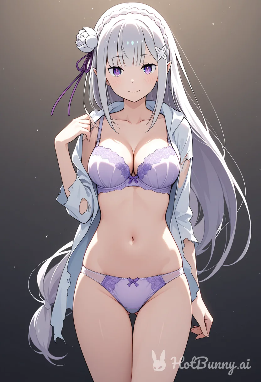 Emilia from Re Zero Ai Hentai