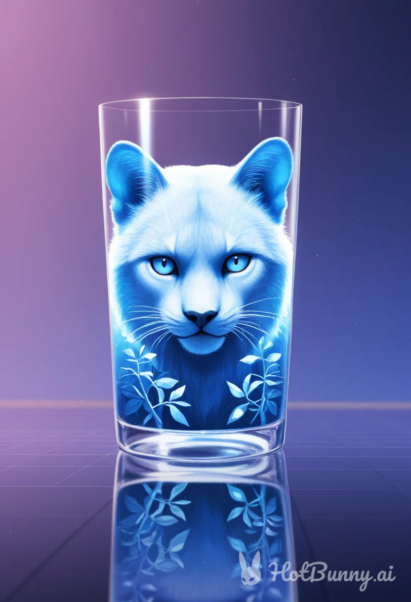 Suddenly, a glass.