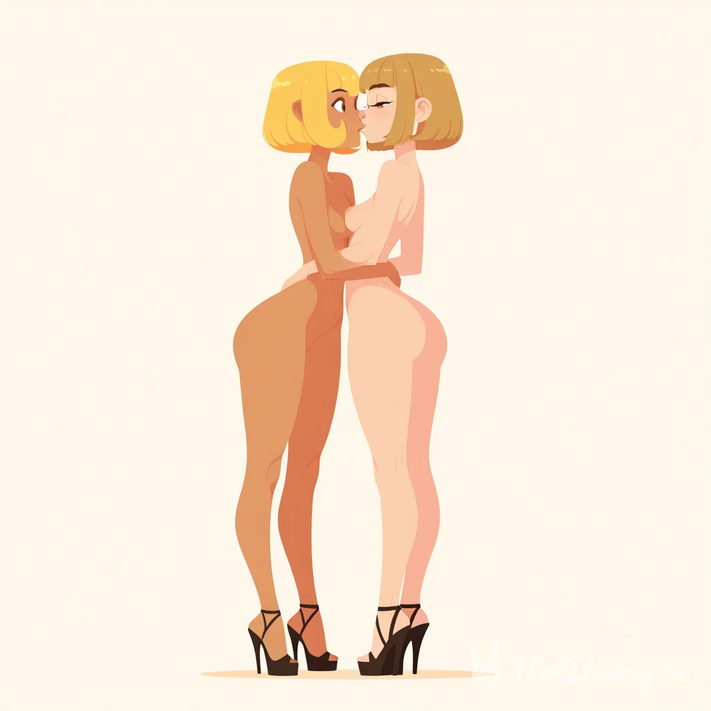 Lesbian Ebony Blonde Ai Hentai