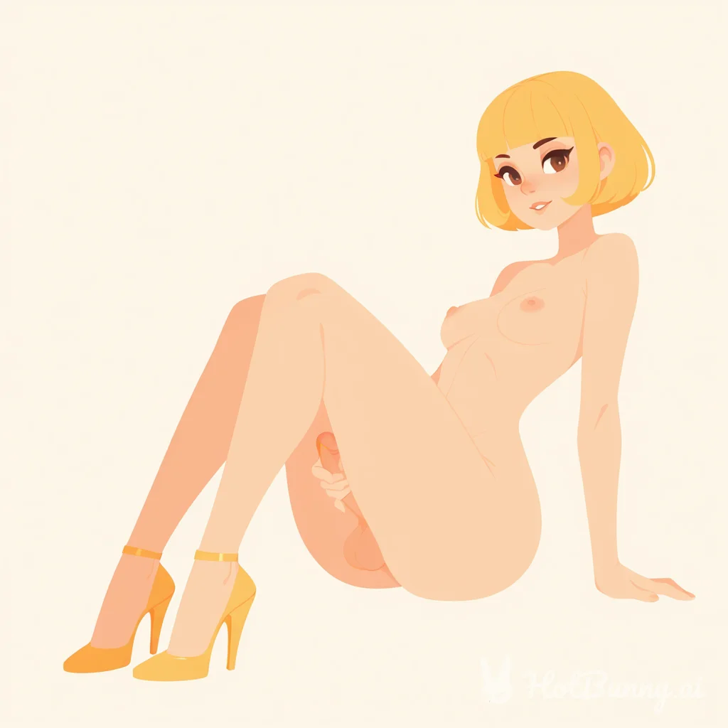 Futanari Masturbation Blonde Ai Hentai
