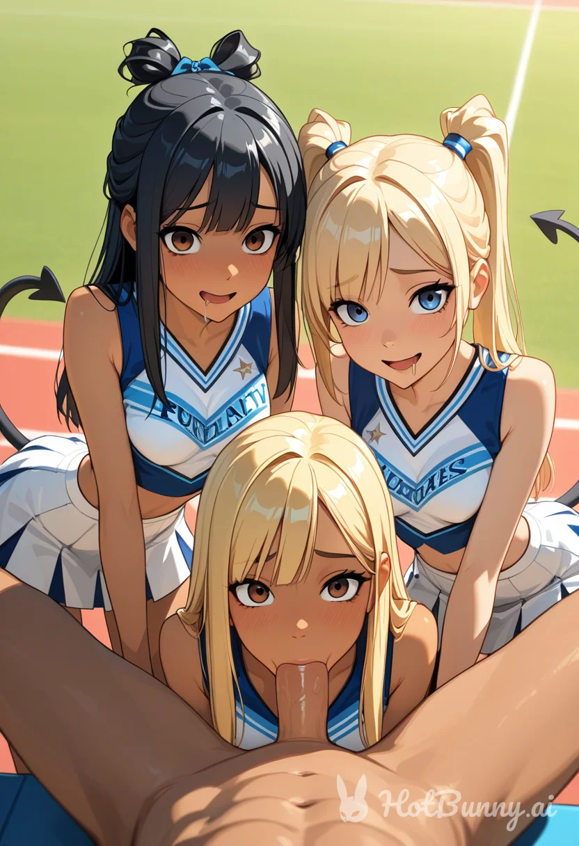 Blowjob Ebony Blonde Ai Hentai