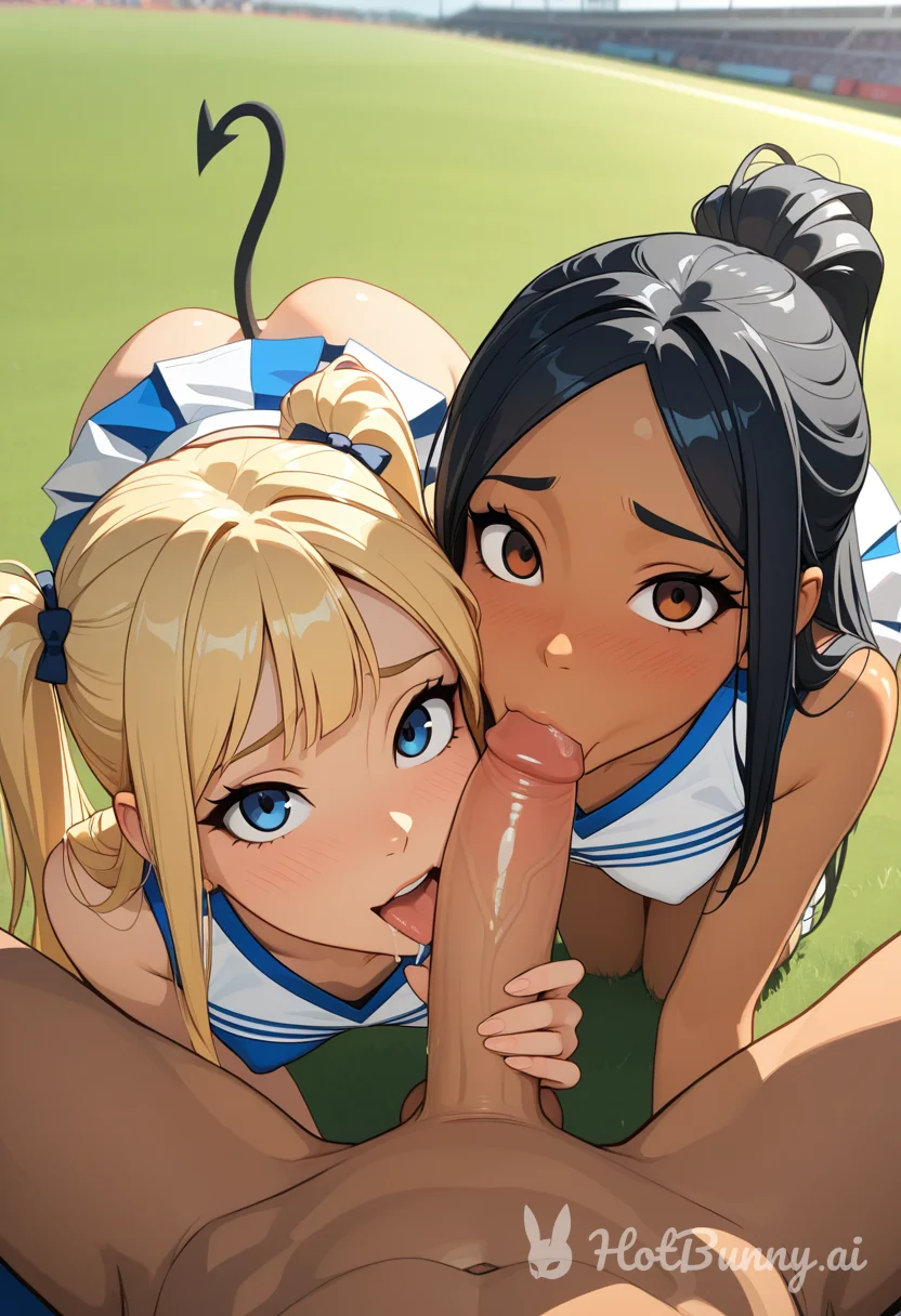 Blowjob Ebony Blonde Ai Hentai