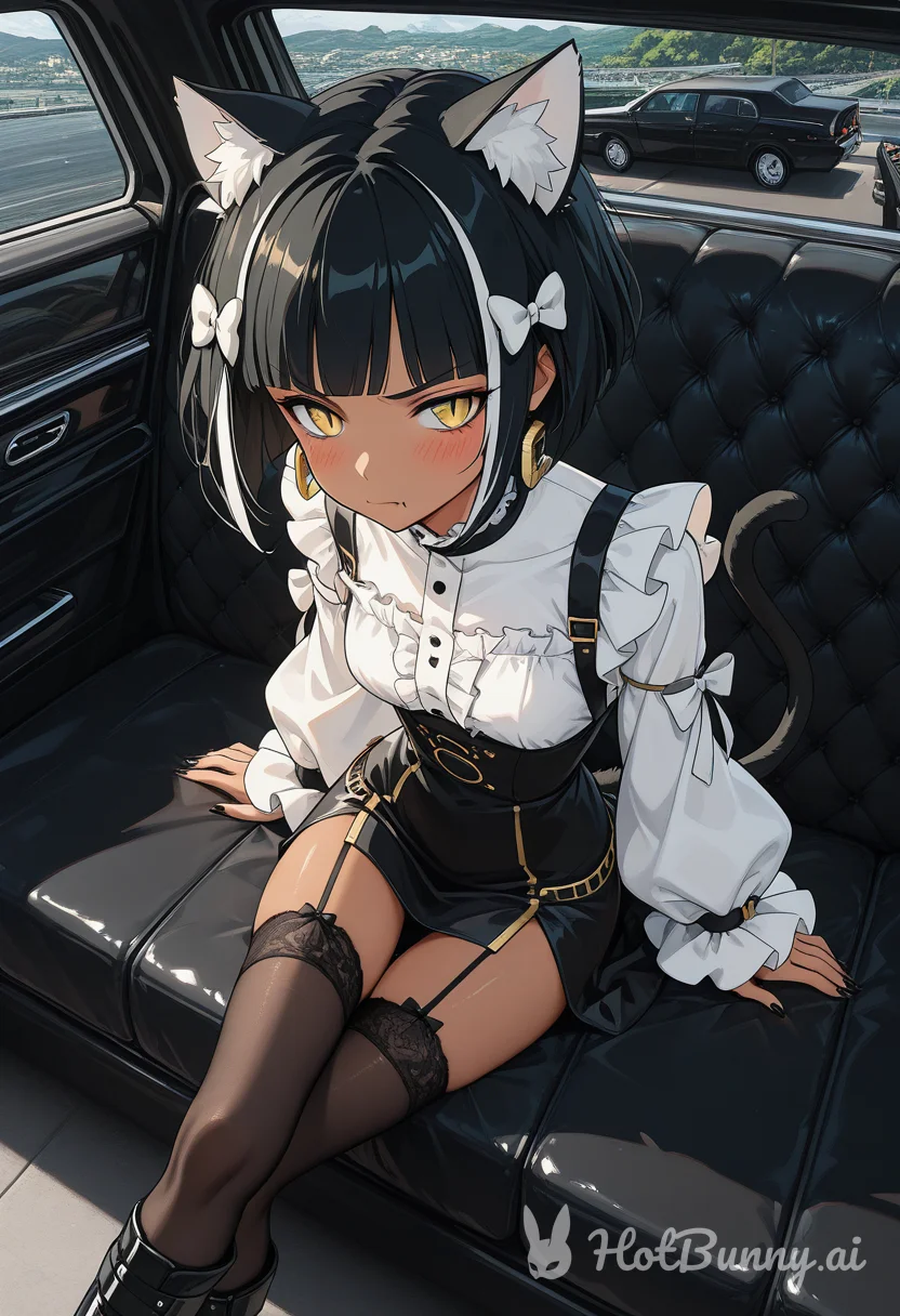 Cat Girl Ebony Lingerie Ai Hentai