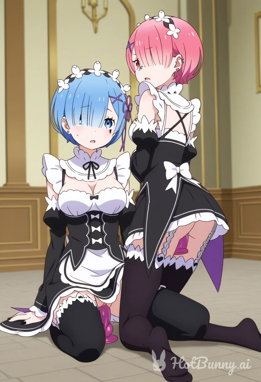 Rem and Ram Maid Ai Hentai