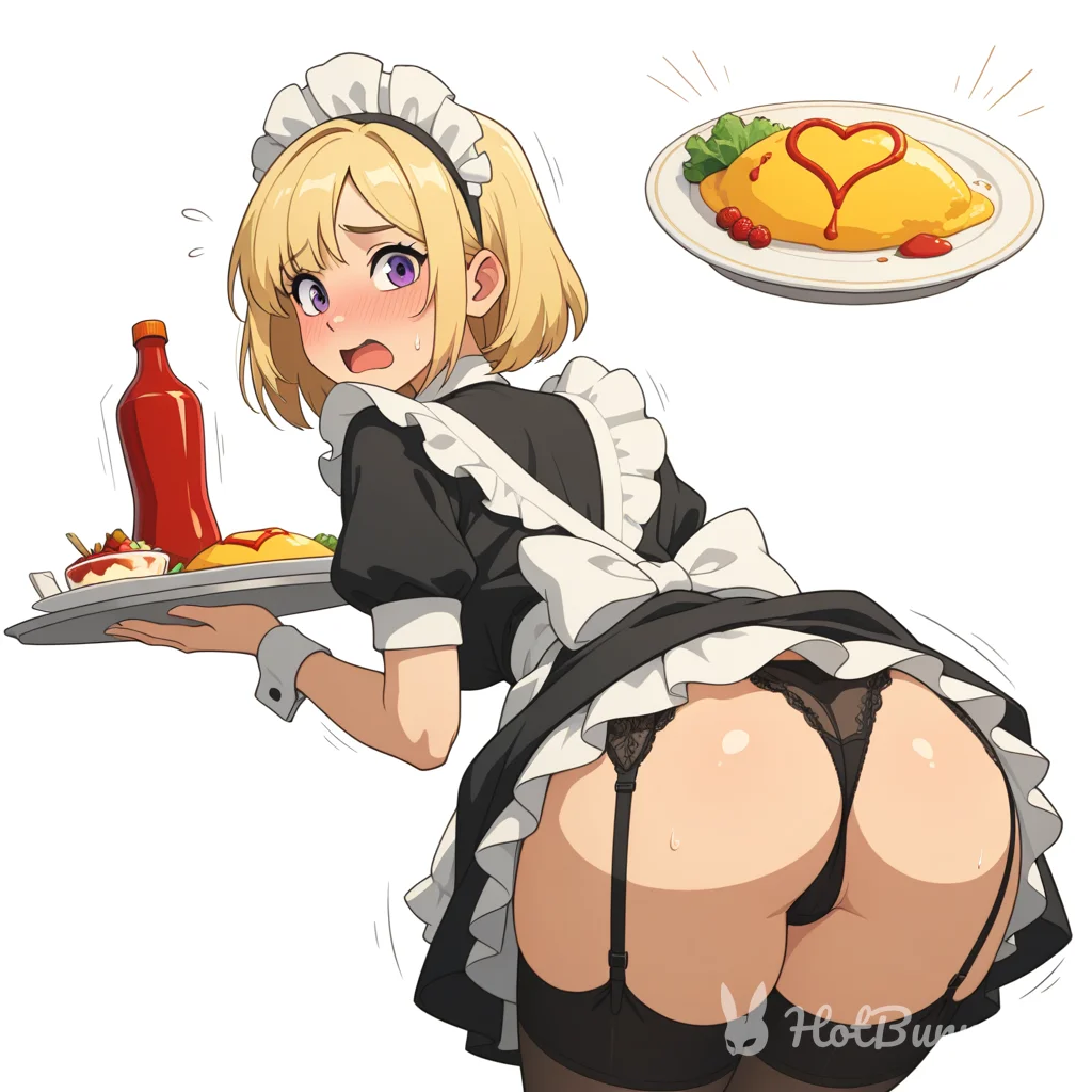Lingerie Maid Blonde Ai Hentai