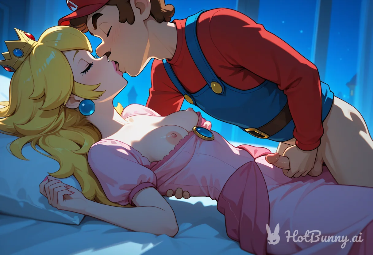 Princess Peach and Mario Masturbation Ai Hentai