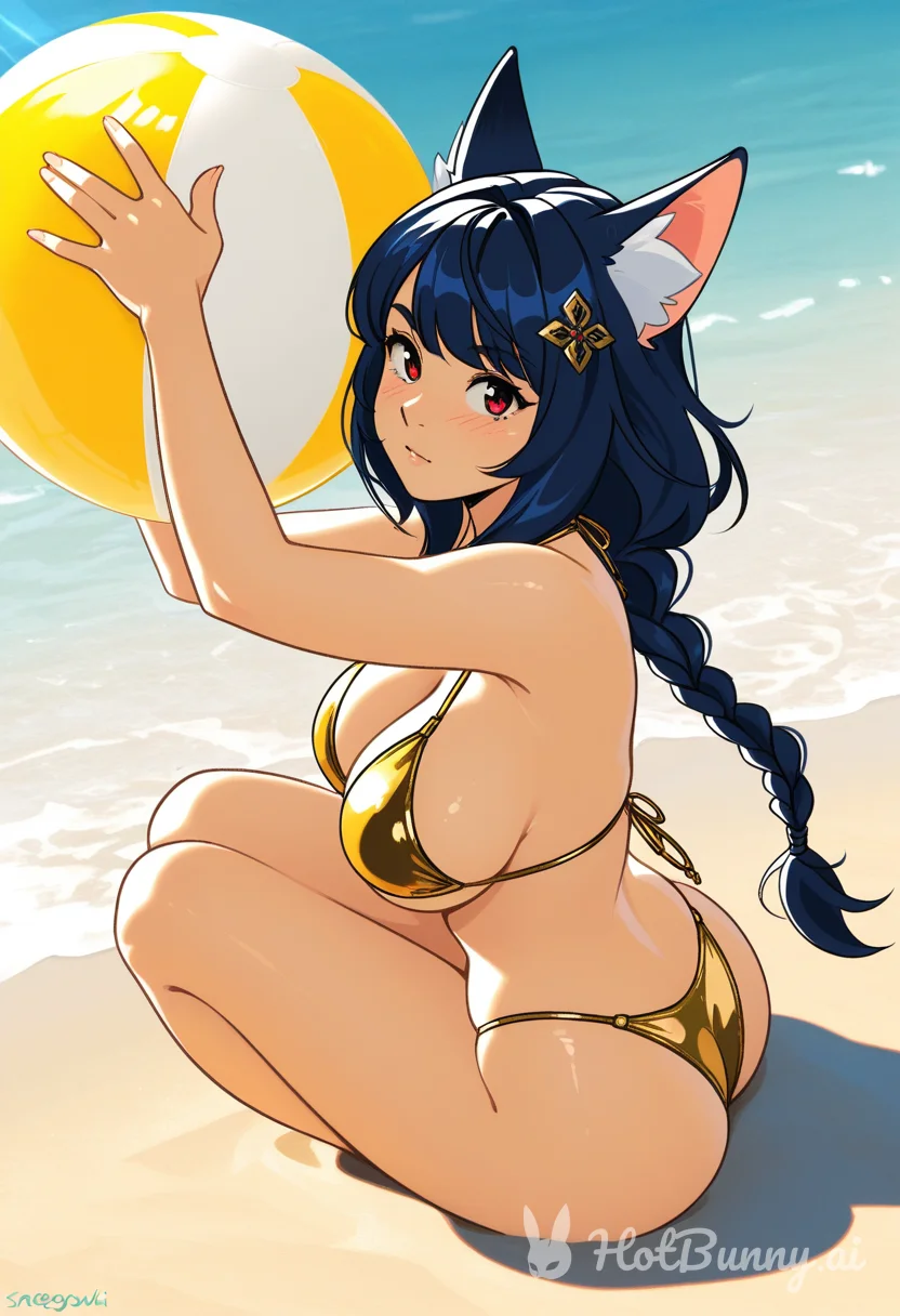Cat Girl Swimsuit Ai Hentai