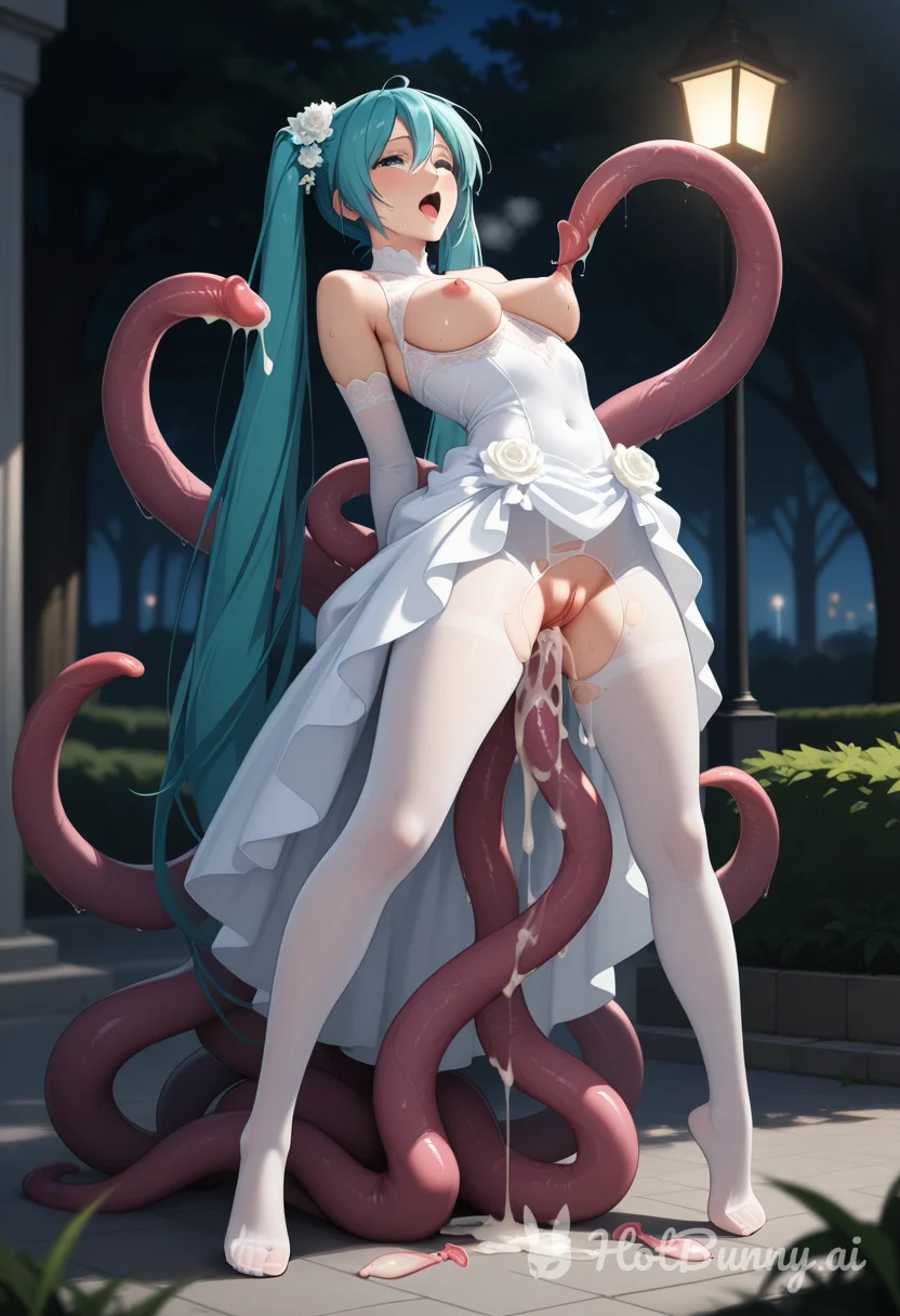 hatsune miku weddingdress