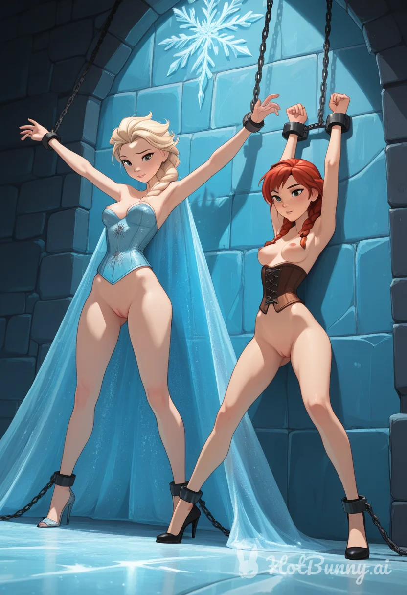 Elsa and Anna Bondage Ai Hentai