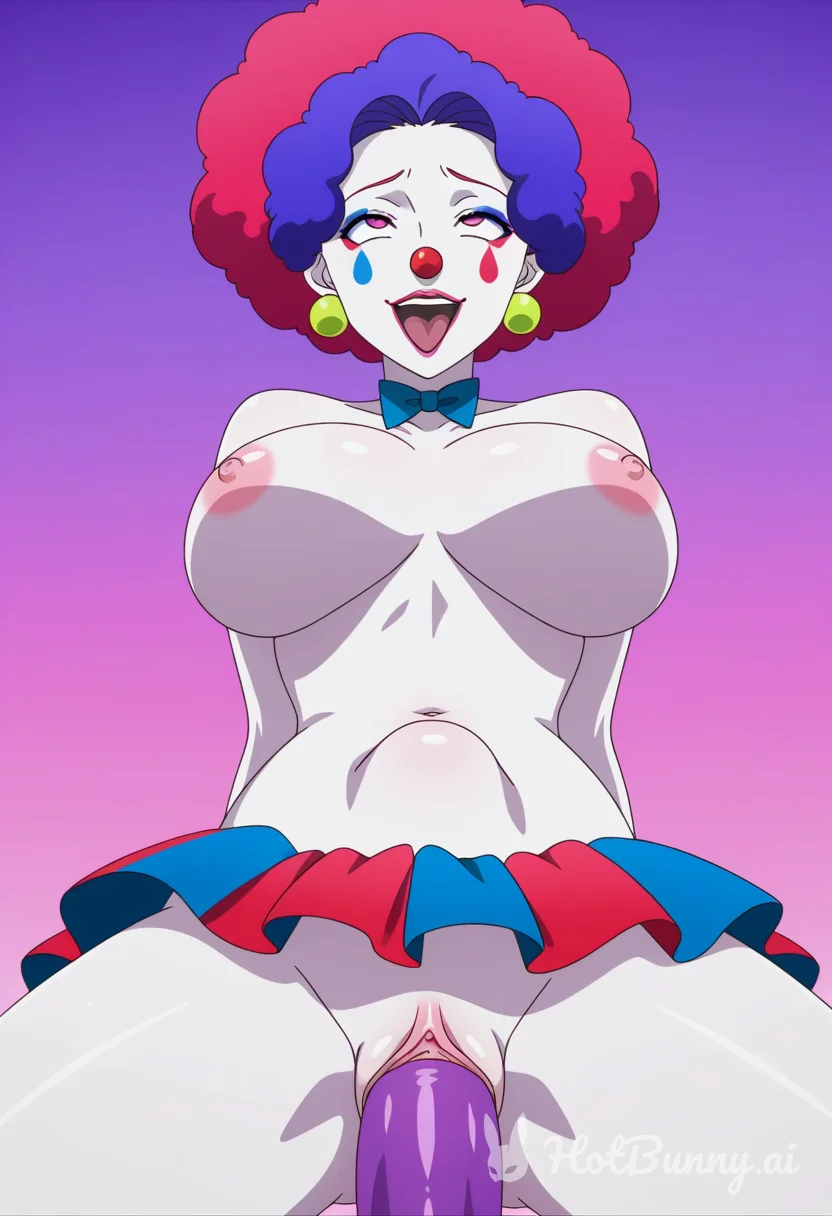 Clown girl ahegao