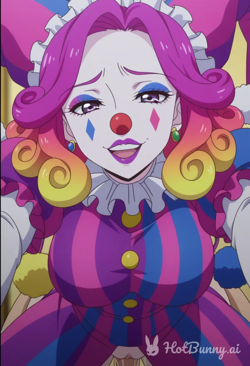 Clown milf smothering pov