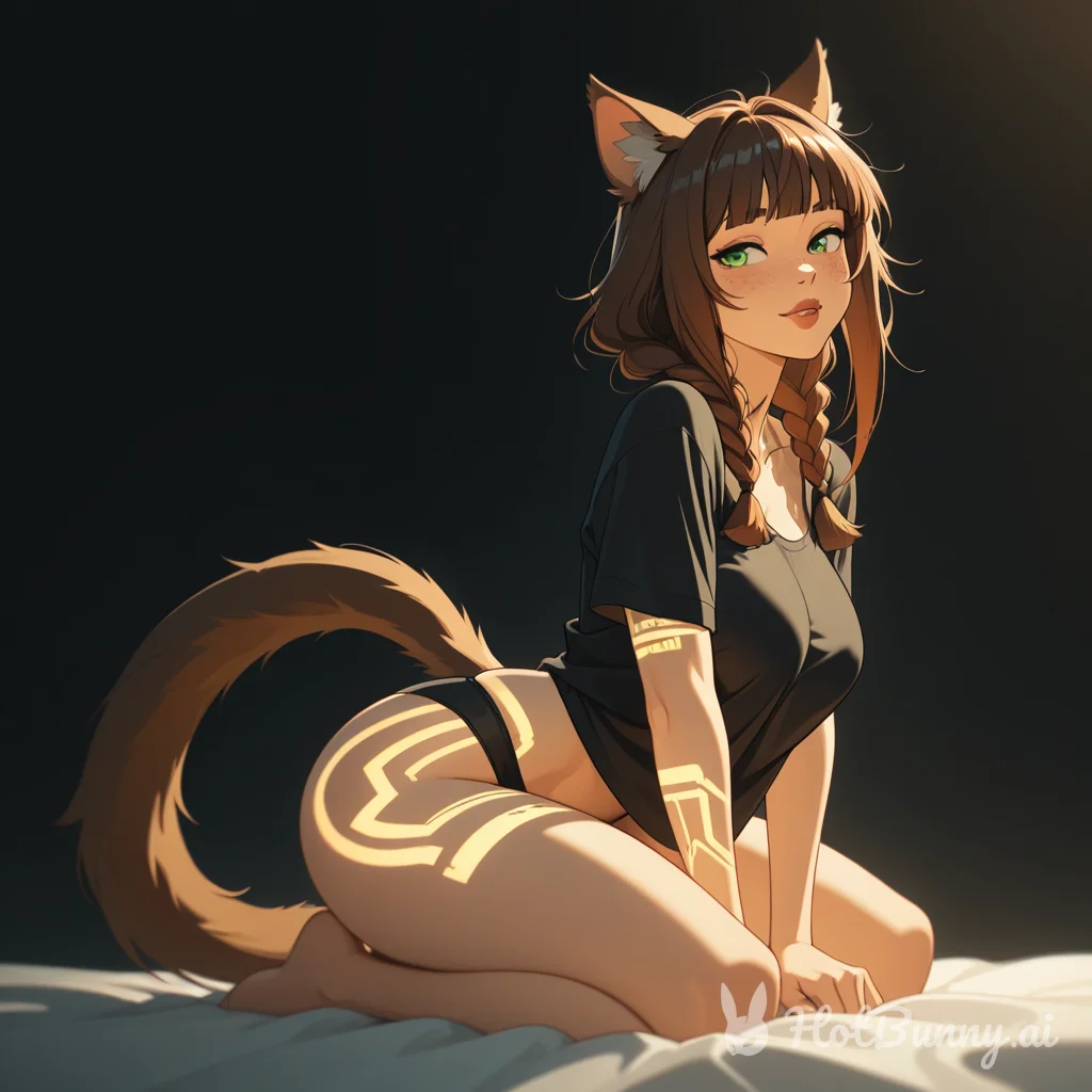 Warrior Of Light from Final Fantasy Cat Girl Ai Hentai