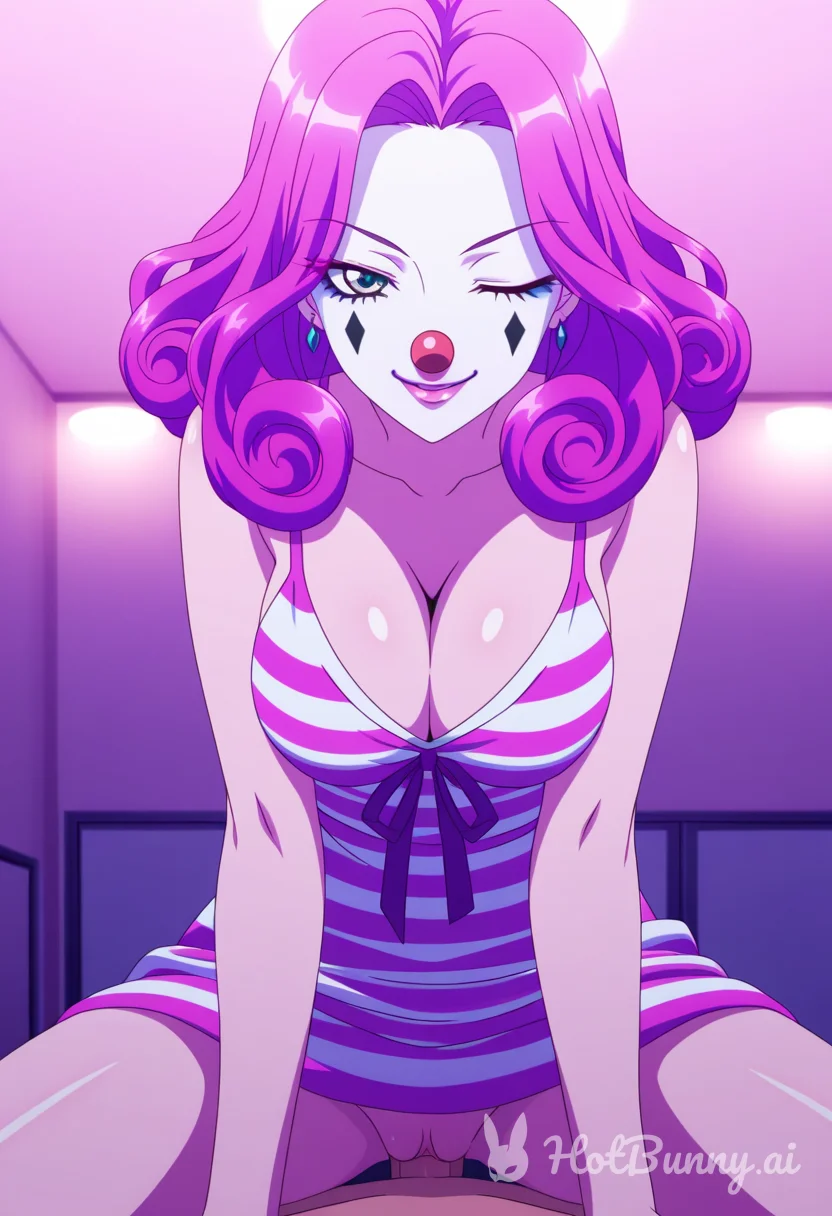 Clown milf riding
