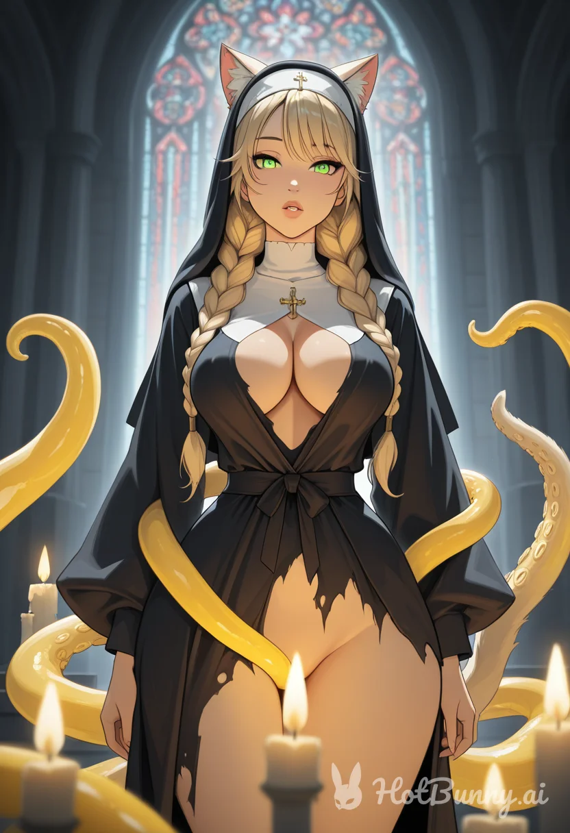 Cat Girl Tentacles Nun Ai Hentai