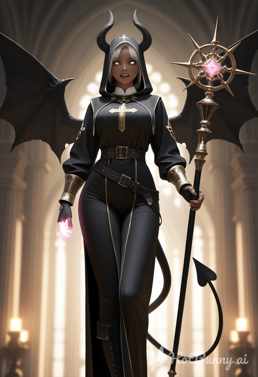 Succubus Ebony Nun Ai Hentai