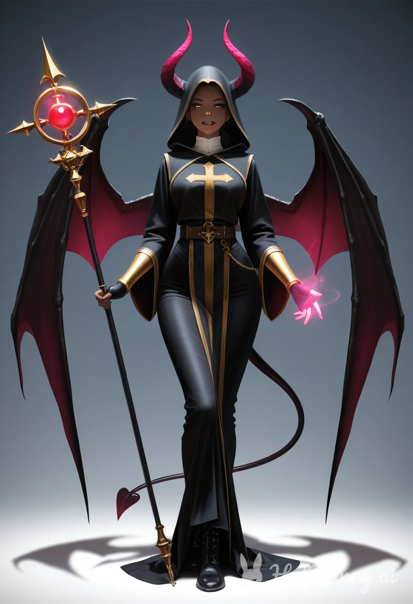 Succubus Ebony Magic Ai Hentai