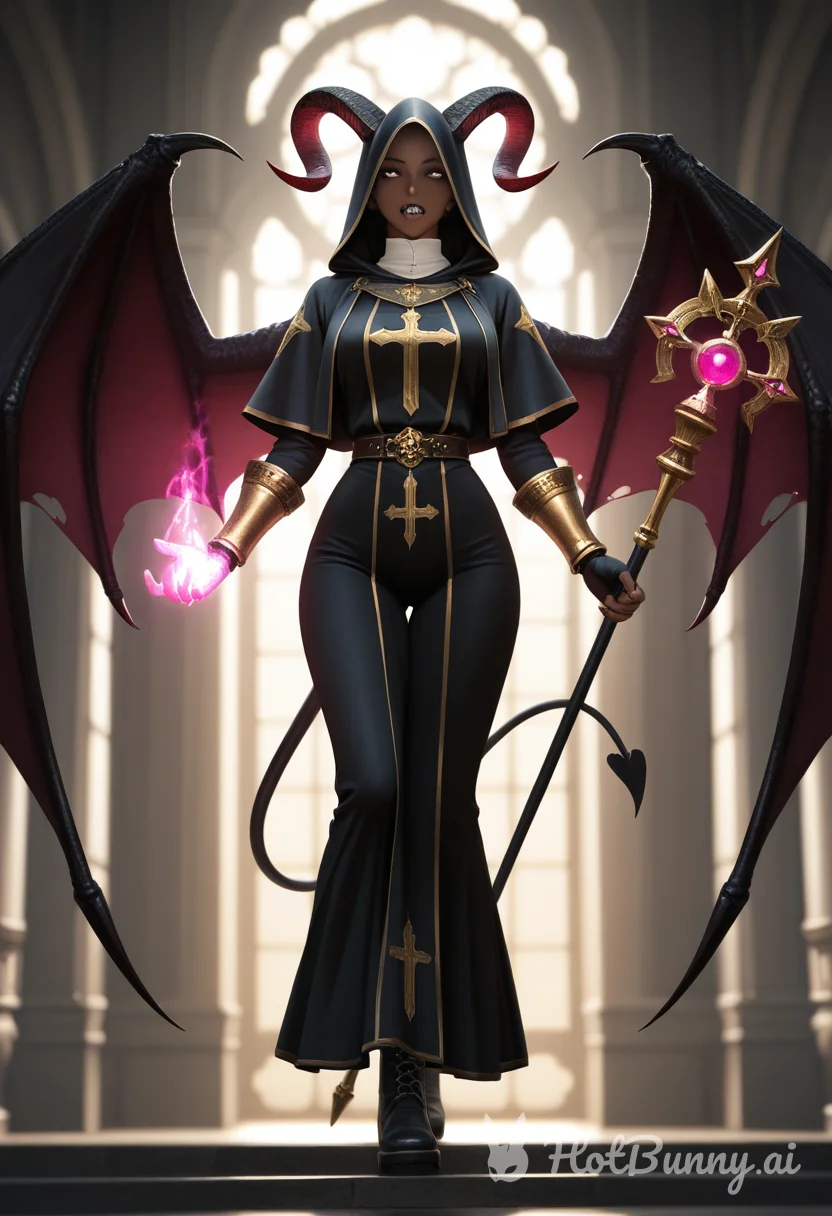 Succubus Ebony Nun Ai Hentai