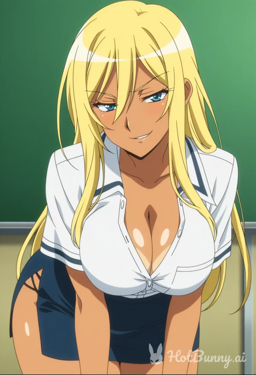 Ebony Schoolgirl Blonde Ai Hentai