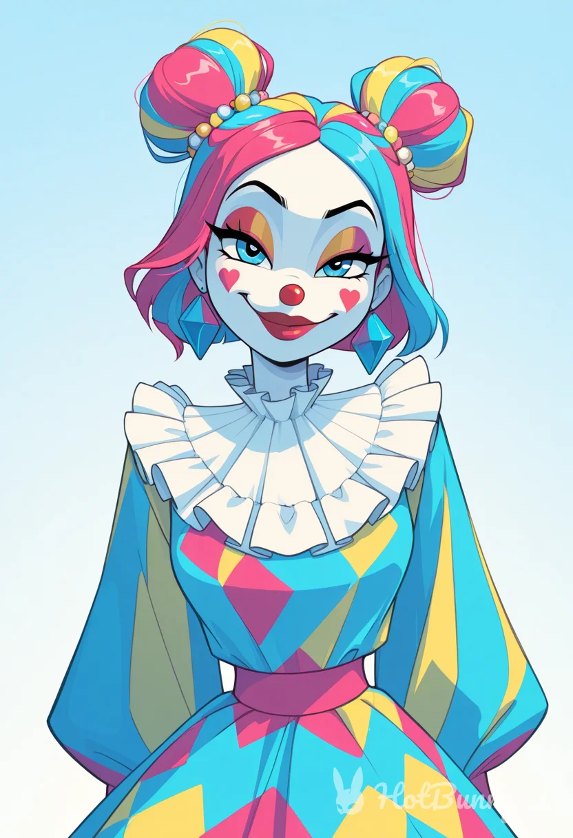 Cute clown girl 