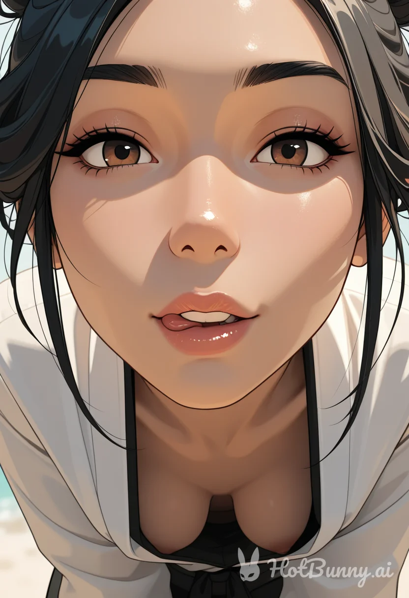 Licking Lips Ai Hentai