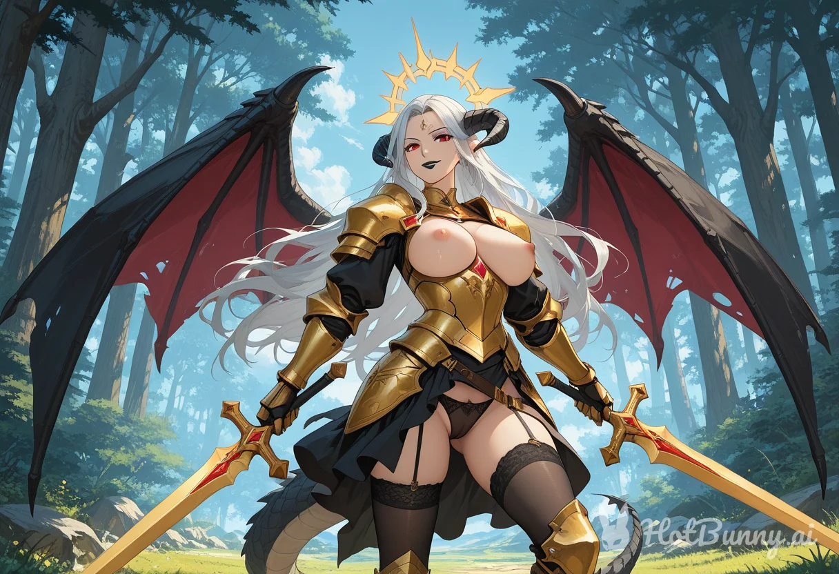 Warrior Of Light from Final Fantasy Monster Girl Manga Ai Hentai