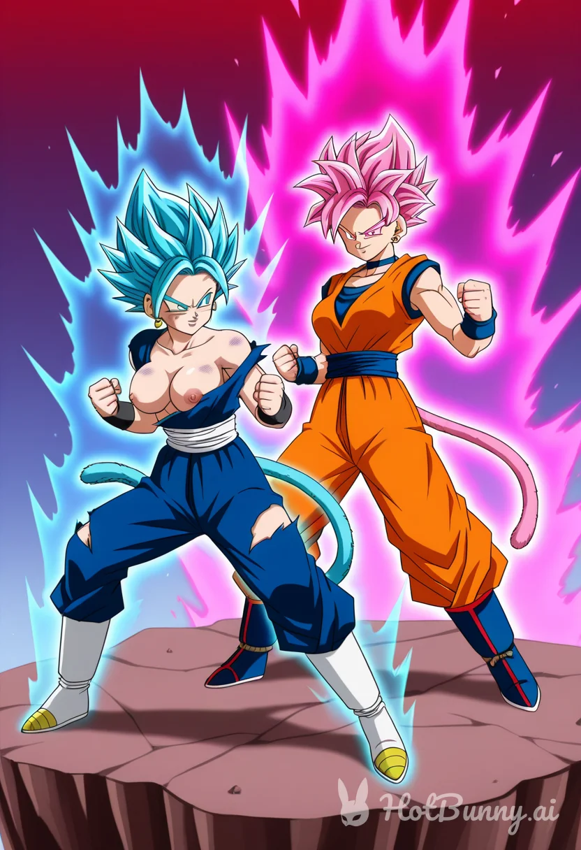 Son Goku and Vegeta Gender Swap Ai Hentai
