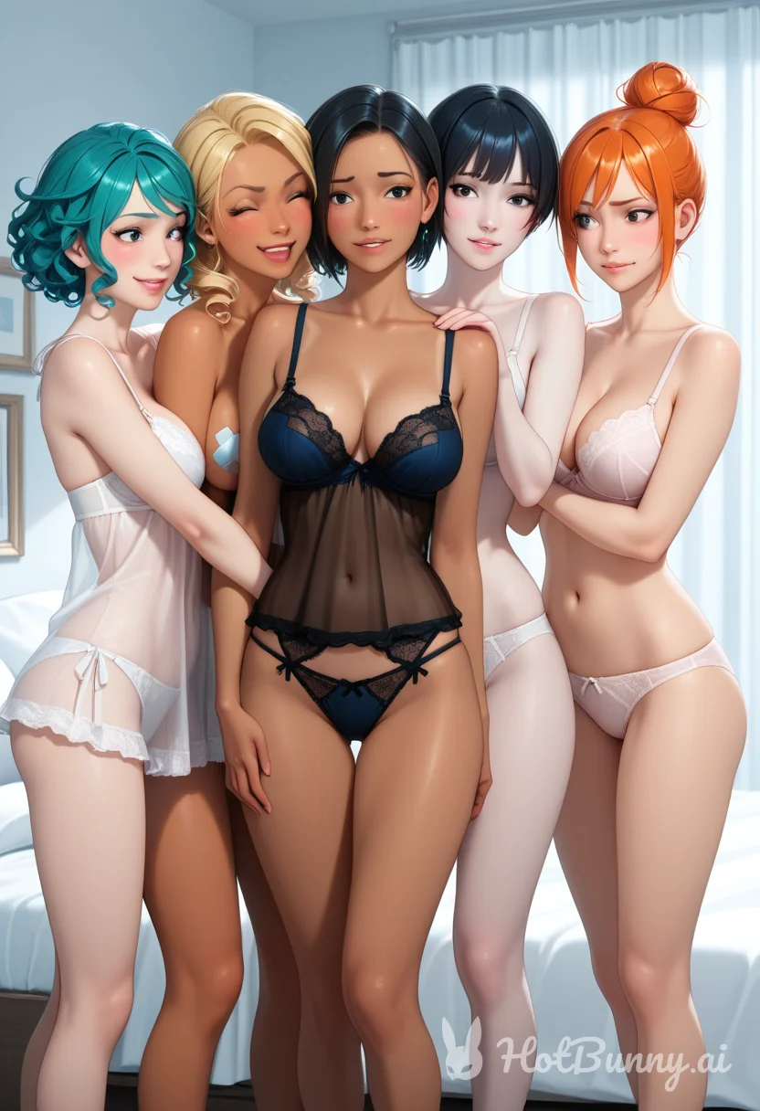 Lingerie Ebony Blonde Ai Hentai