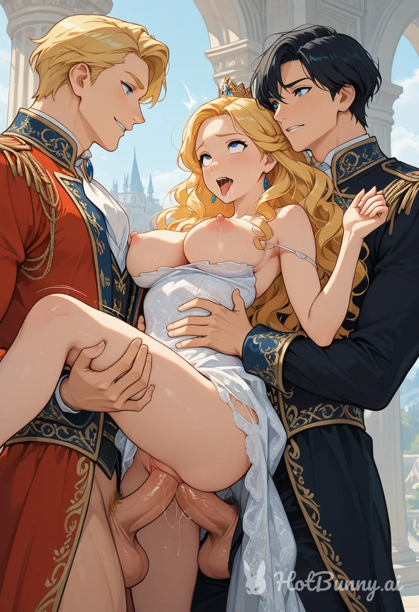 Ahegao Blonde Ai Hentai
