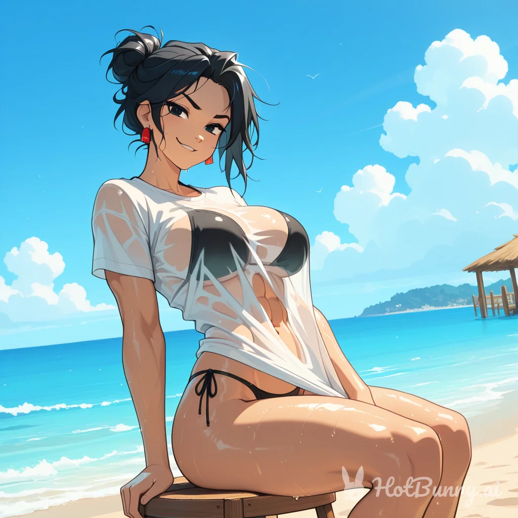 Muscle Girl Swimsuit Ai Hentai