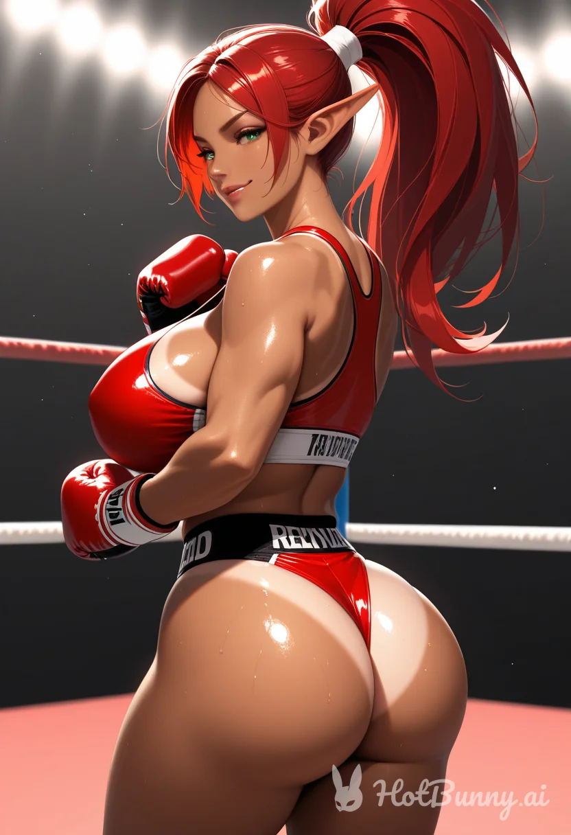Elf Ebony Muscle Girl Ai Hentai