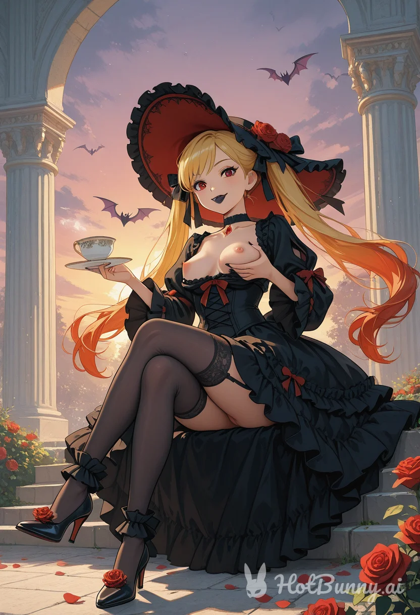 Vampire Blonde Lingerie Ai Hentai