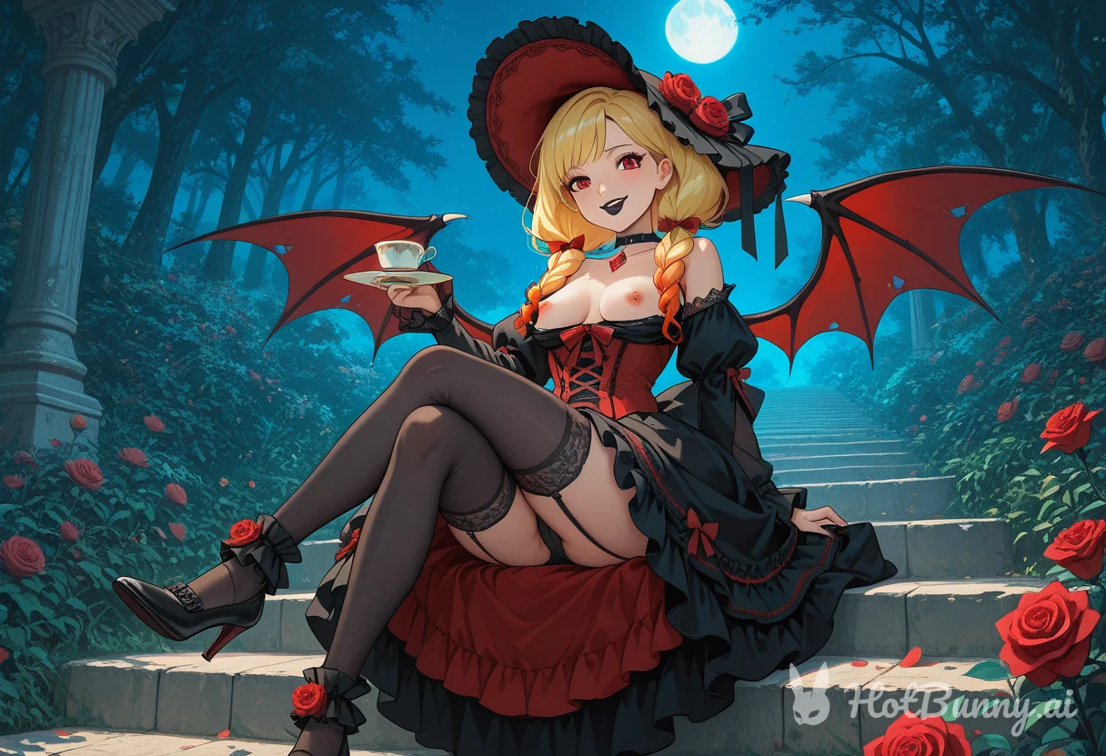 Vampire Blonde Lingerie Ai Hentai