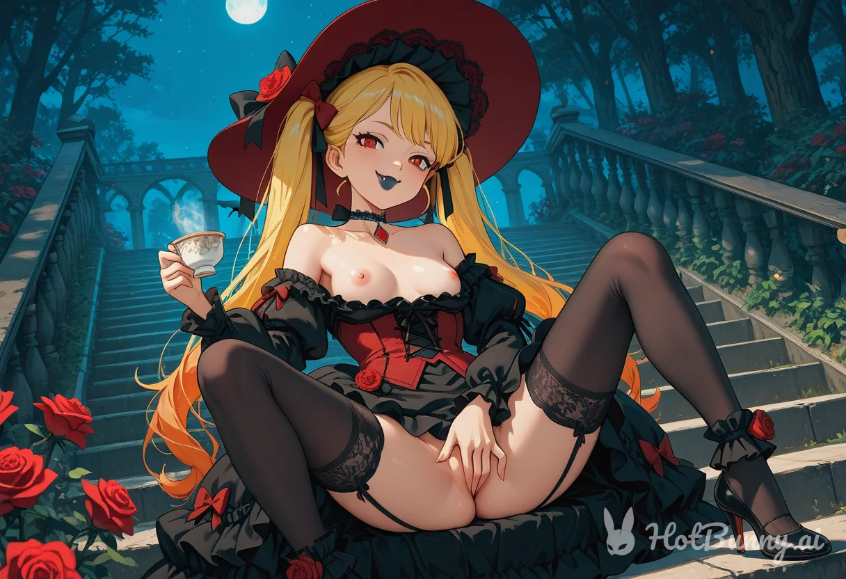 Vampire Blonde Lingerie Ai Hentai