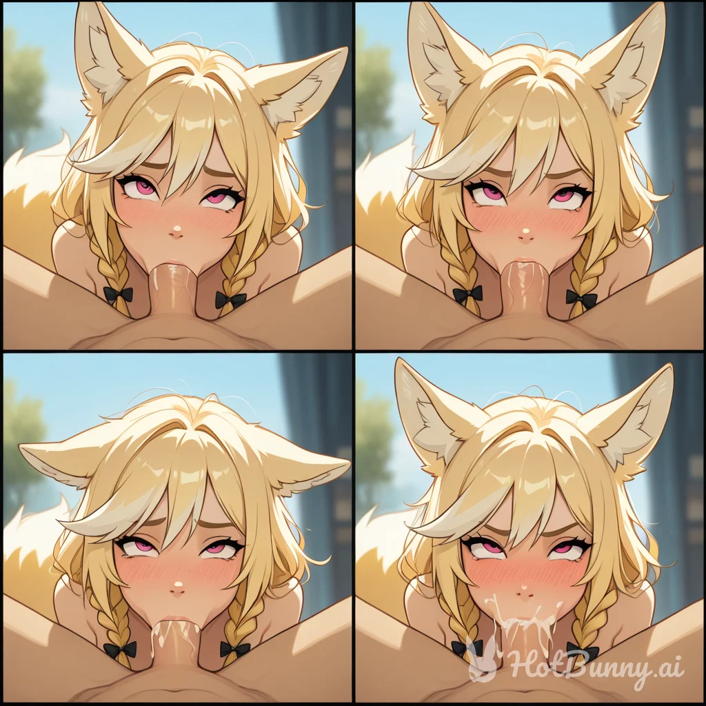 Fox Girl Blowjob Blonde Ai Hentai