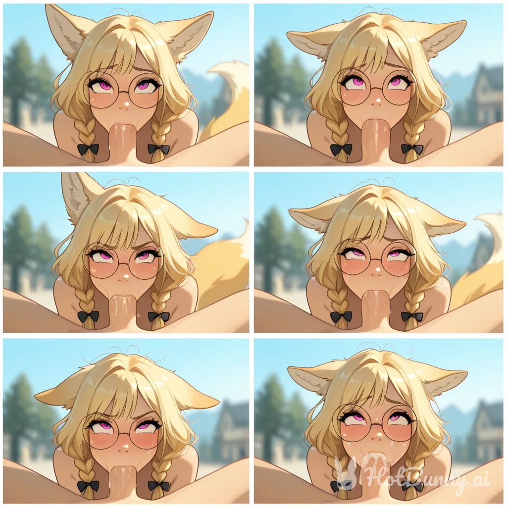 Fox Girl Blowjob Blonde Ai Hentai