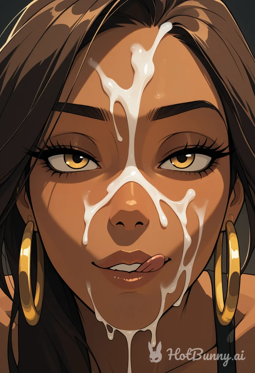 Ebony Licking Lips Ai Hentai