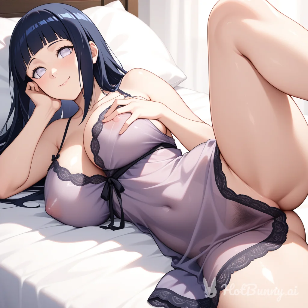 hinata in bed