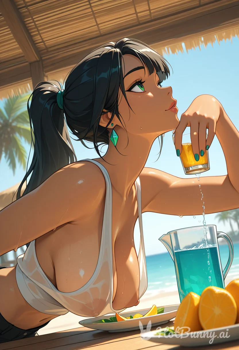 Neesa takes vacation shots!