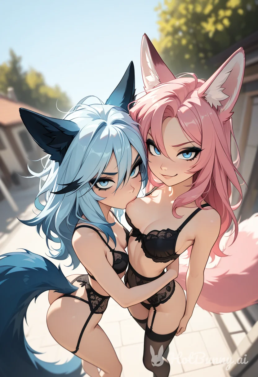 Fox Girl Lesbian Lingerie Ai Hentai