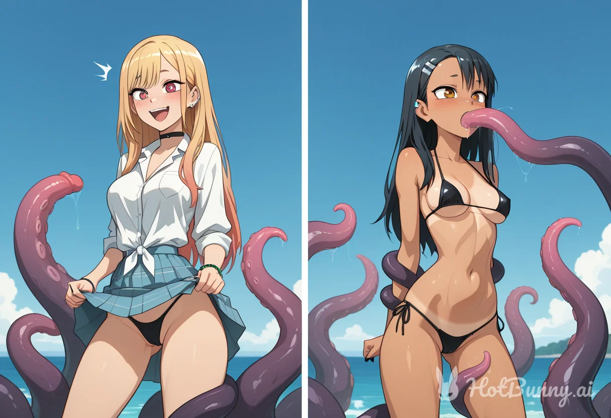 Tentacles Ebony Swimsuit Ai Hentai