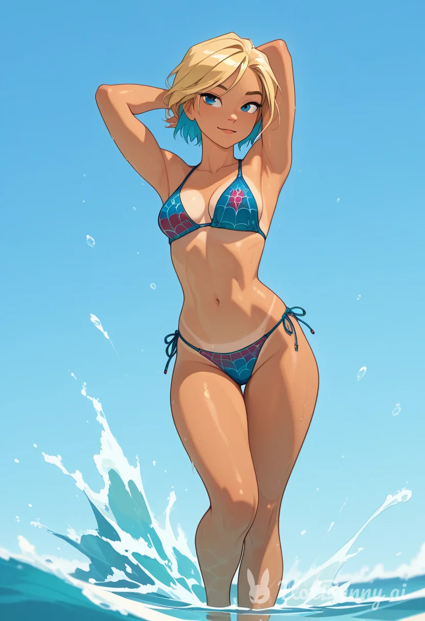 Swimsuit Blonde Ai Hentai