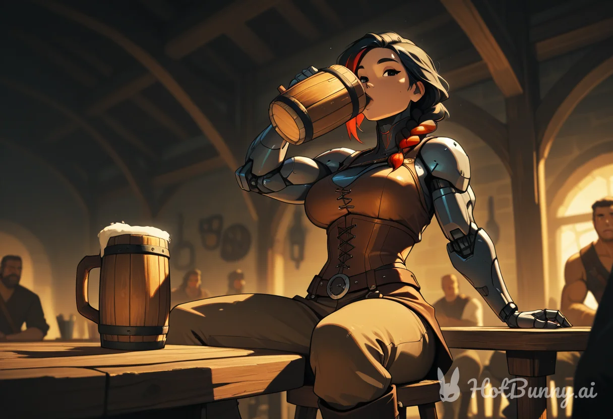 A good beer after the fight…