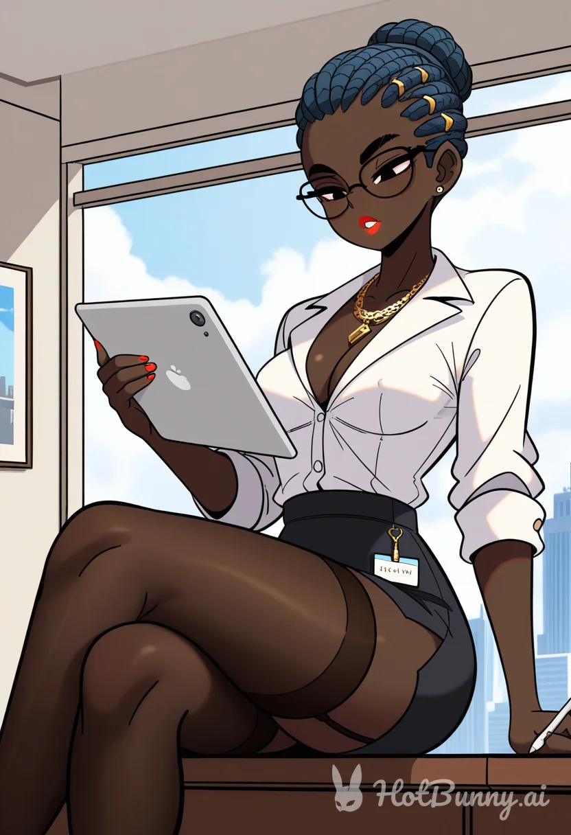 Office Black Lingerie Ai Hentai