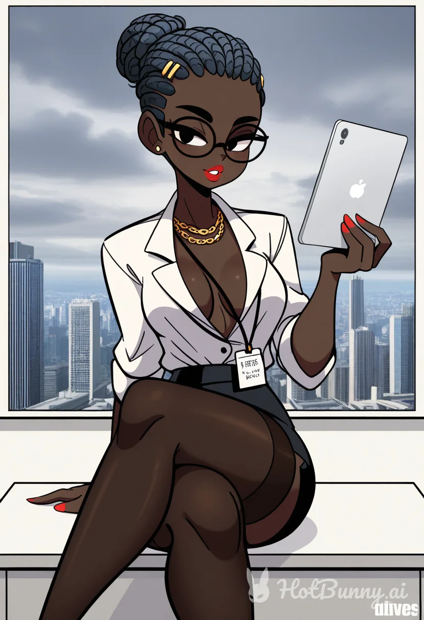 Black Office Lingerie Ai Hentai