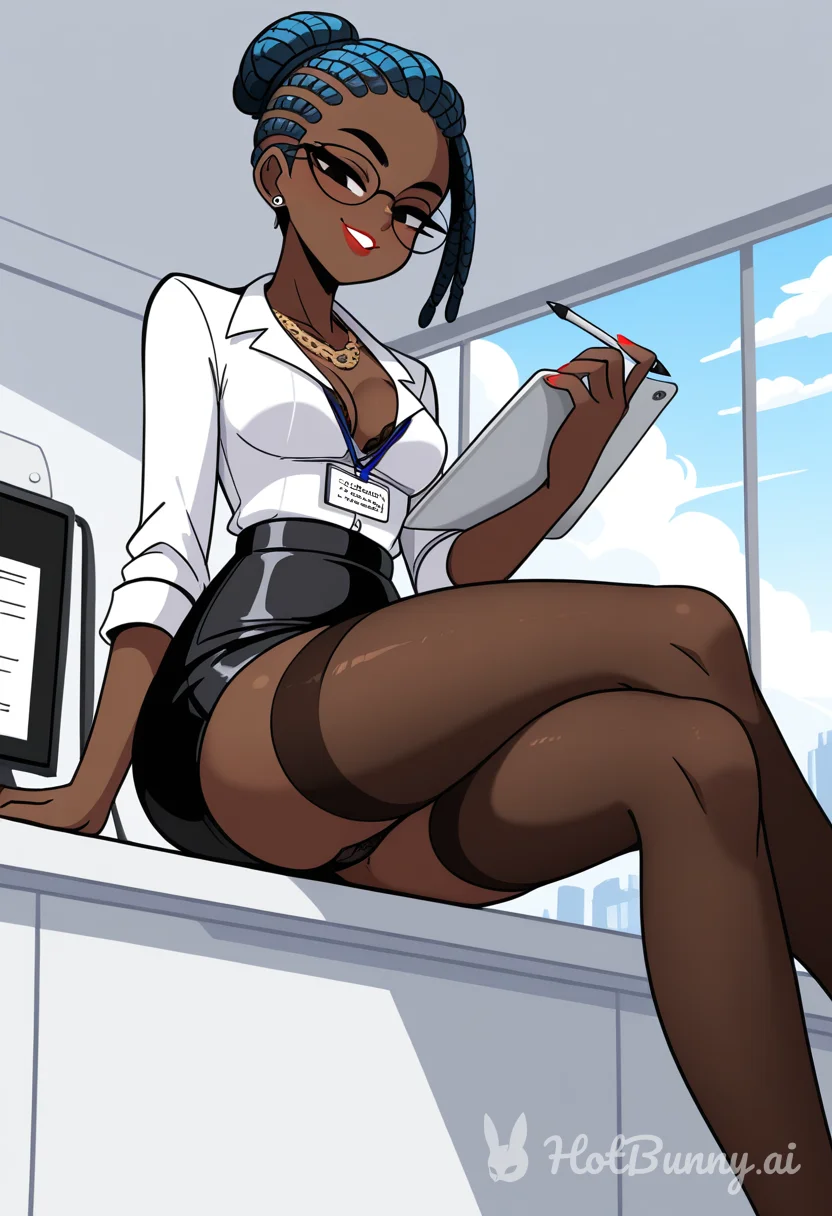 Office Black Lingerie Ai Hentai