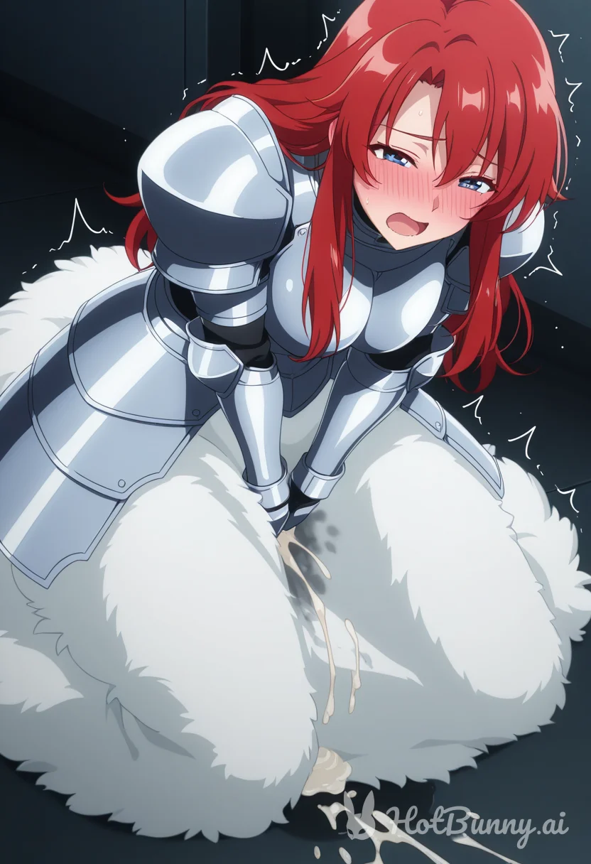 Valkyrie princess cumming through fluffy fur skirt